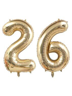 40 Inch Number Balloon Gold Foil Birthday Wedding Party Decoration Decor